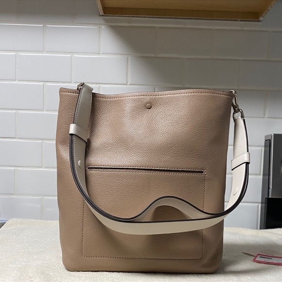 Kate Spade Beige Leather Shoulder Bag - Picture 5 of 13